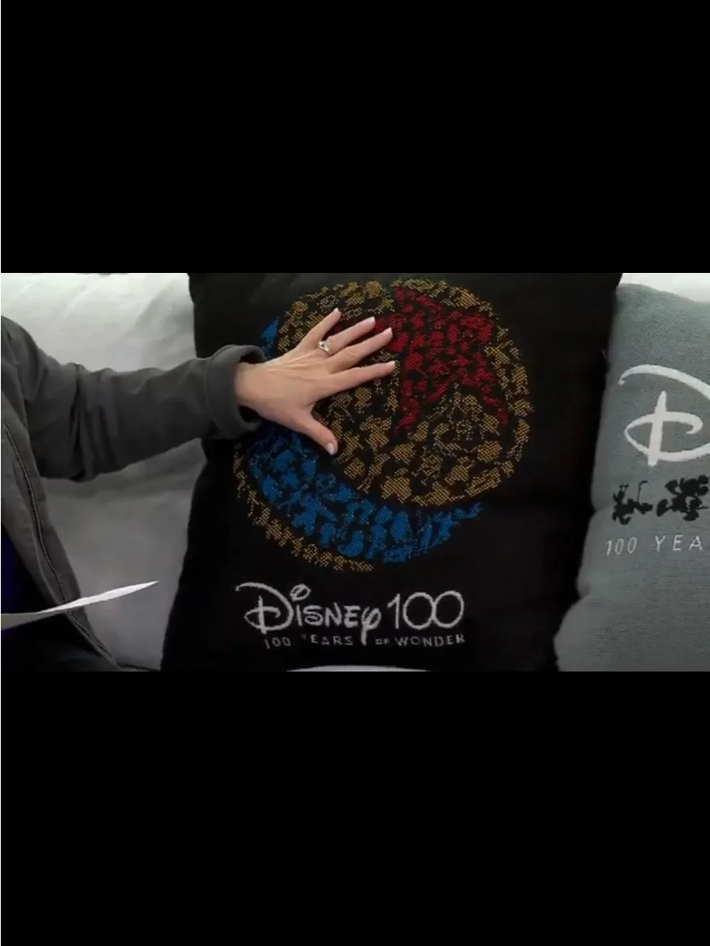 Disney 100 Years of Wonder Pixar Ball Black Pillow “20x20” QVC Exclusive Sealed